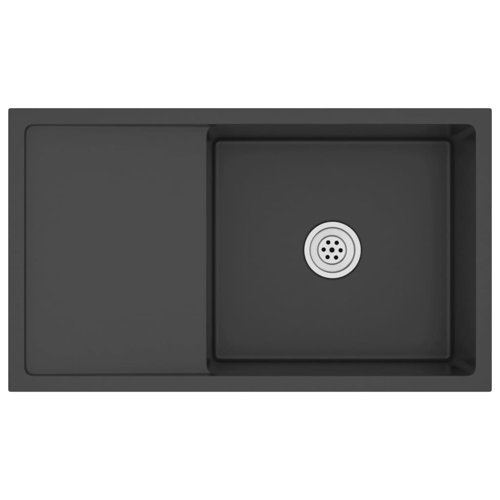 VidaXL Kitchen Sink Undermount Sink with Strainer Stainless Steel Sink